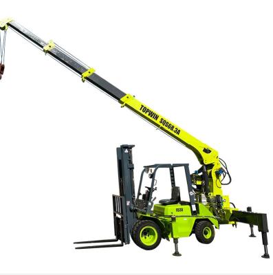 guindaste e empilhadeira