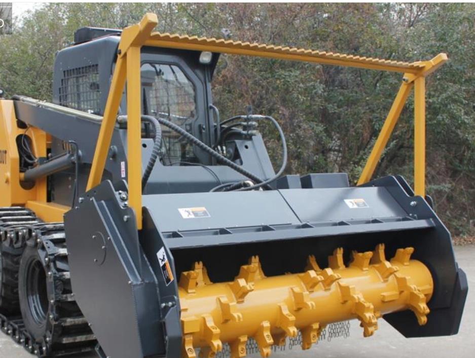 Minicarregadeira TWSS65 com triturador florestal TWSS65 Skid Steer Loader With Forestry Mulcher
