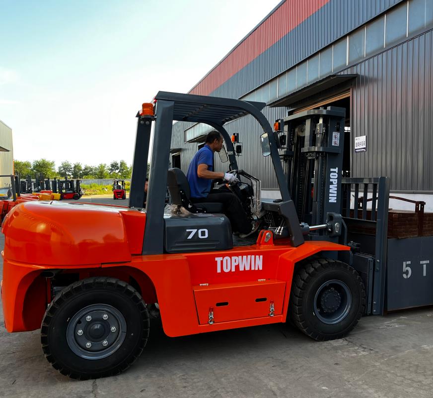 Teste de empilhadeira de 7.000 kg 7000kg Forklift Test